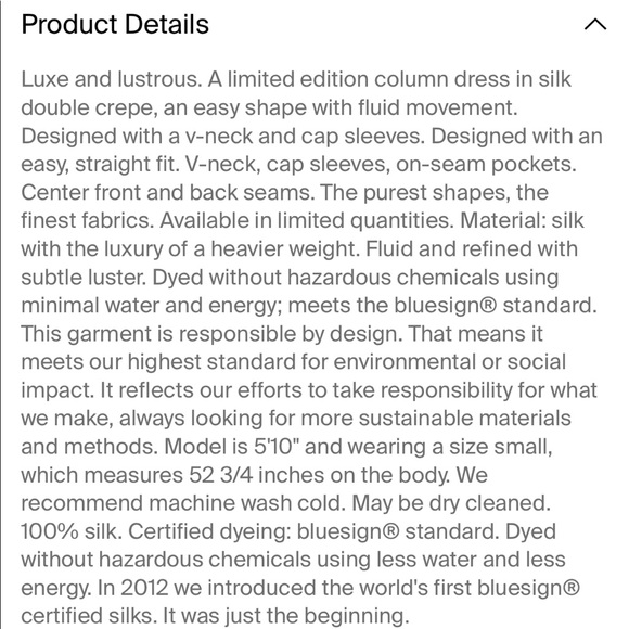 ISO🥰 Eileen Fisher Limited Edition Double Crepe Column Dress - Picture 5 of 5